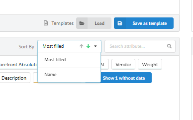 Sort By options